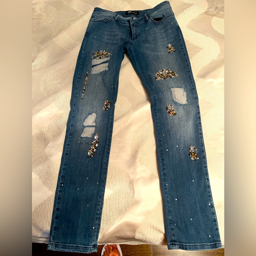 Bejeweled beautiful jeans Relish